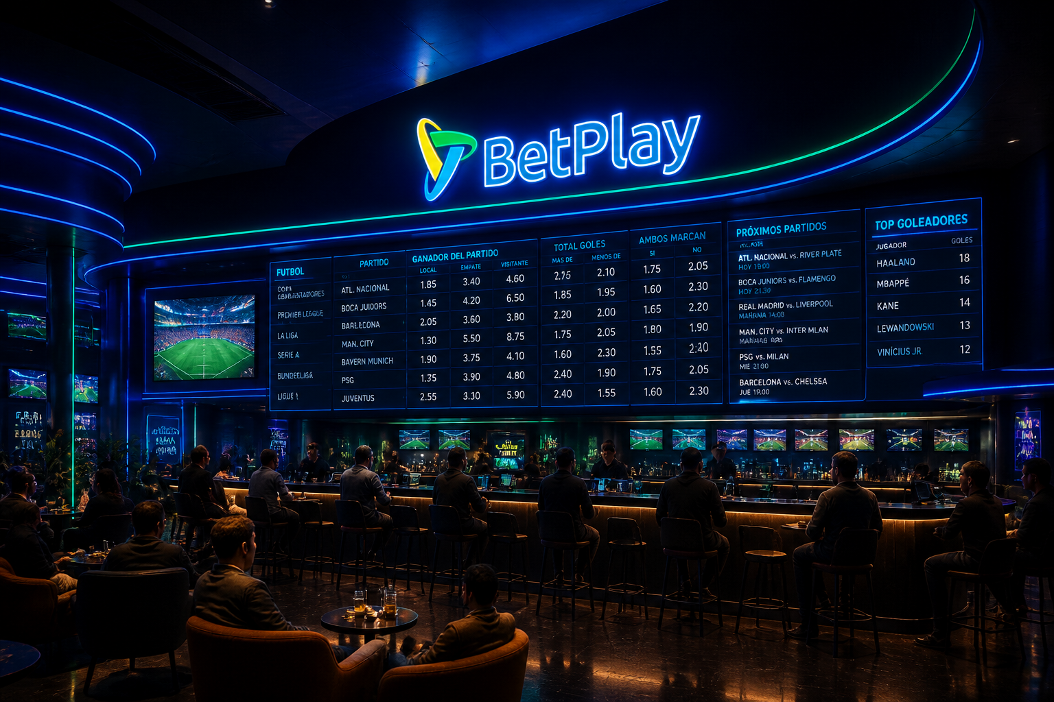 BetPlay sportsbook odds boards